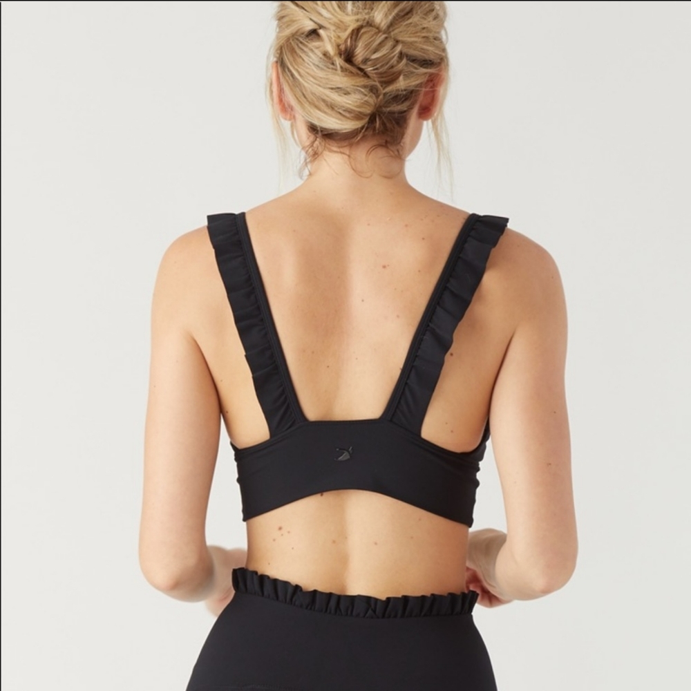 Glyder Apparel Ruffle Low Back Bra - Picture 3 of 4